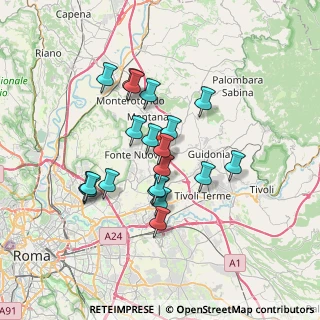 Mappa Via Val D'Aosta, 00013 Fonte Nuova RM, Italia (6.291)