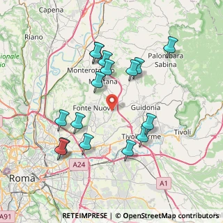 Mappa Via Val D'Aosta, 00013 Fonte Nuova RM, Italia (7.97625)