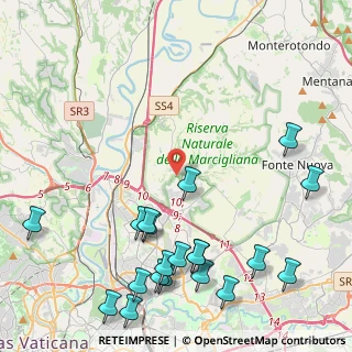 Mappa Bufalotta, 00138 Roma RM, Italia (5.9825)