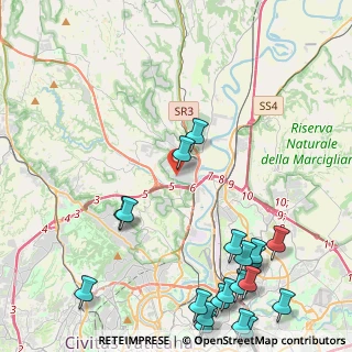 Mappa Via Giangiacomo Caraglio, 00188 Roma RM, Italia (6.5825)
