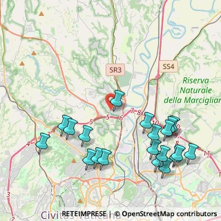 Mappa Via Giangiacomo Caraglio, 00188 Roma RM, Italia (5.2645)