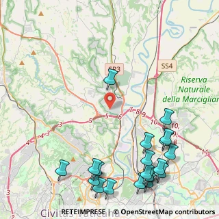 Mappa Via Giangiacomo Caraglio, 00188 Roma RM, Italia (6.3355)