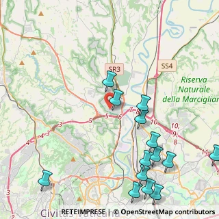 Mappa Via Giangiacomo Caraglio, 00188 Roma RM, Italia (5.81143)