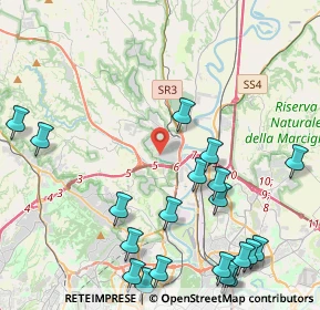 Mappa Via Giangiacomo Caraglio, 00188 Roma RM, Italia (5.8415)