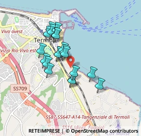 Mappa Via Rio Vivo, 86039 Termoli CB, Italia (0.7245)