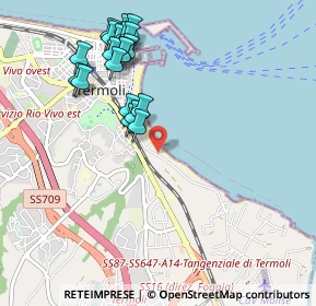 Mappa Via Rio Vivo, 86039 Termoli CB, Italia (1.1015)