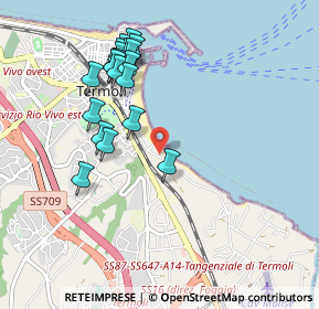 Mappa Via Rio Vivo, 86039 Termoli CB, Italia (1.0145)