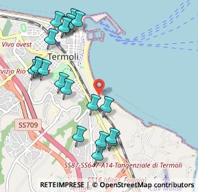 Mappa Via Rio Vivo, 86039 Termoli CB, Italia (1.215)