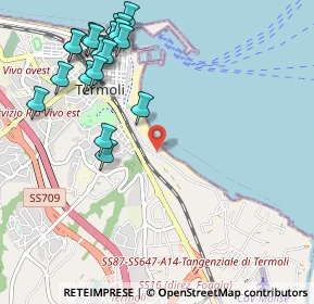 Mappa Via Rio Vivo, 86039 Termoli CB, Italia (1.324)