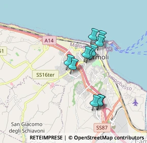 Mappa Via Tevere, 86039 Termoli CB, Italia (1.48727)