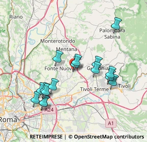 Mappa Via Val D'Aosta, 00013 Santa Lucia RM, Italia (7.68125)