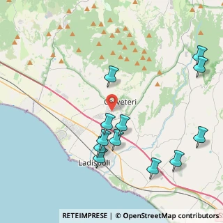 Mappa Via Settevene Palo, 00052 Cerveteri RM, Italia (4.83333)