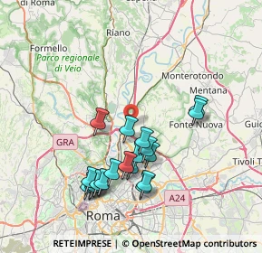 Mappa Via Bricco S Giovanni, 00138 Roma RM, Italia (7.67842)