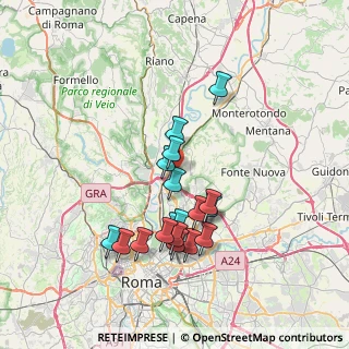 Mappa Via Bricco S Giovanni, 00138 Roma RM, Italia (6.96389)