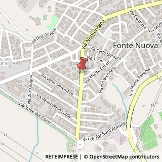Mappa Via Nomentana, 638, 00013 Fonte Nuova, Roma (Lazio)
