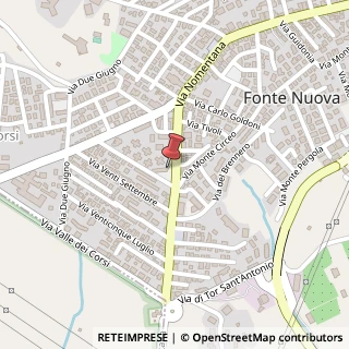 Mappa Piazza Varisco, 00013 Fonte Nuova, Roma (Lazio)
