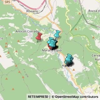 Mappa Via Roma, 00020 Marano Equo RM, Italia (1.08182)