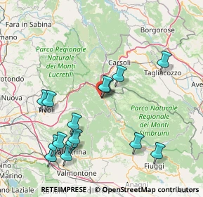 Mappa Via Roma, 00020 Marano Equo RM, Italia (18.098)