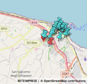 Mappa Via Pisa, 86039 Termoli CB, Italia (1.384)