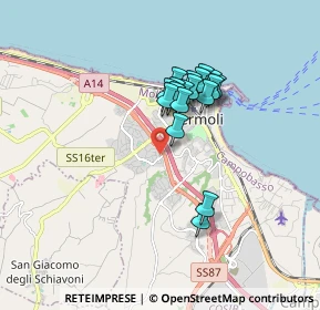 Mappa Via Sangro, 86039 Termoli CB, Italia (1.39167)