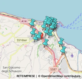 Mappa Via Sangro, 86039 Termoli CB, Italia (1.29)