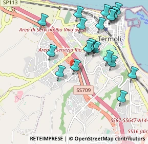 Mappa Via Sangro, 86039 Termoli CB, Italia (1.122)