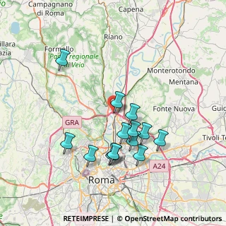 Mappa Salita del Castel Guibileo, 00138 Roma RM, Italia (7.41429)