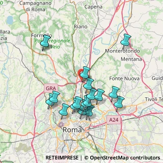 Mappa Via Montappone, 00138 Roma RM, Italia (7.79368)