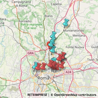 Mappa Via Montappone, 00138 Roma RM, Italia (6.75889)