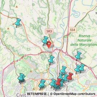 Mappa Via Claudio Carcagni, 00188 Roma RM, Italia (6.9445)