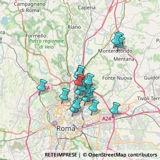 Mappa Via del Monte di Casa, 00138 Roma RM, Italia (6.39556)