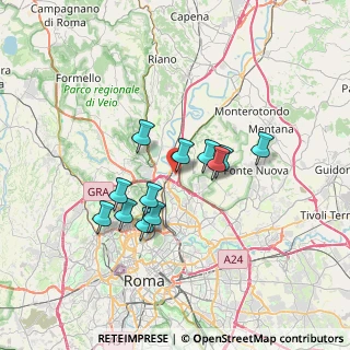 Mappa Via del Monte di Casa, 00138 Roma RM, Italia (5.87333)