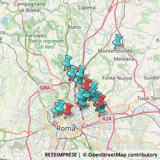 Mappa Via del Monte di Casa, 00138 Roma RM, Italia (6.101)