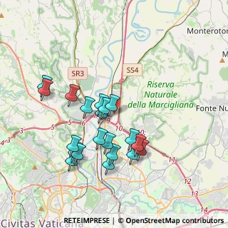 Mappa Via del Monte di Casa, 00138 Roma RM, Italia (3.736)