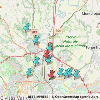 Mappa Via del Monte di Casa, 00138 Roma RM, Italia (4.59769)