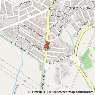 Mappa Via Nomentana, 706, 00013 Fonte Nuova, Roma (Lazio)