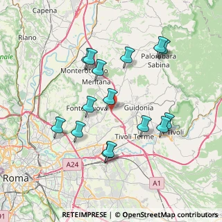 Mappa A1 Milano - Napoli, 00012 Guidonia Montecelio RM, Italia (7.792)