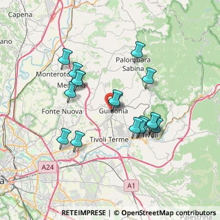 Mappa Via Colle Carino, 00012 Guidonia Montecelio RM, Italia (6.92059)