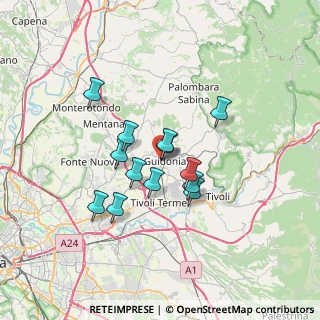 Mappa Via Colle Carino, 00012 Guidonia Montecelio RM, Italia (5.57308)