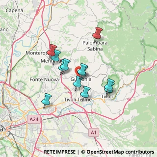 Mappa Via Colle Carino, 00012 Guidonia Montecelio RM, Italia (5.5975)