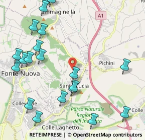 Mappa Via Monte Carnale, 00013 Santa Lucia RM, Italia (2.845)