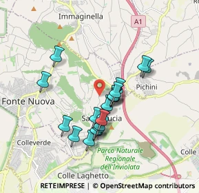 Mappa Via Monte Carnale, 00013 Fonte Nuova RM, Italia (1.5385)