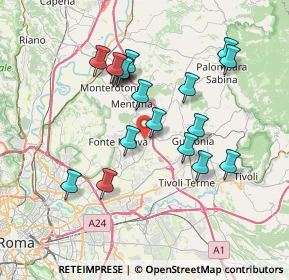 Mappa Via Monte Carnale, 00013 Santa Lucia RM, Italia (7.15579)