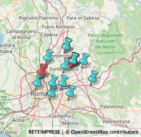 Mappa Via Monte Carnale, 00013 Fonte Nuova RM, Italia (9.89938)