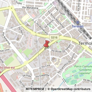 Mappa Via Madonna delle Grazie, 62, 86039 Termoli, Campobasso (Molise)
