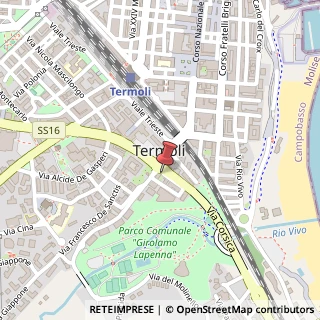 Mappa Via Corsica, 1, 86039 Termoli, Campobasso (Molise)