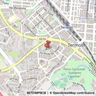 Mappa Via de gasperi alcide 65, 86039 Termoli, Campobasso (Molise)