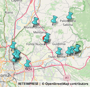 Mappa V.Tridentina, 00013 Fonte Nuova RM, Italia (9.8715)