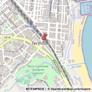 Mappa Via Cavalieri di Vittorio Veneto, 2, 86039 Termoli, Campobasso (Molise)