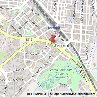 Mappa Via Martiri della Resistenza, 7, 86039 Termoli, Campobasso (Molise)